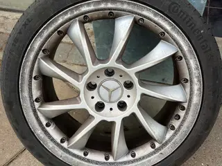 Mercedes Turbinefælge 18" med Continental dæk