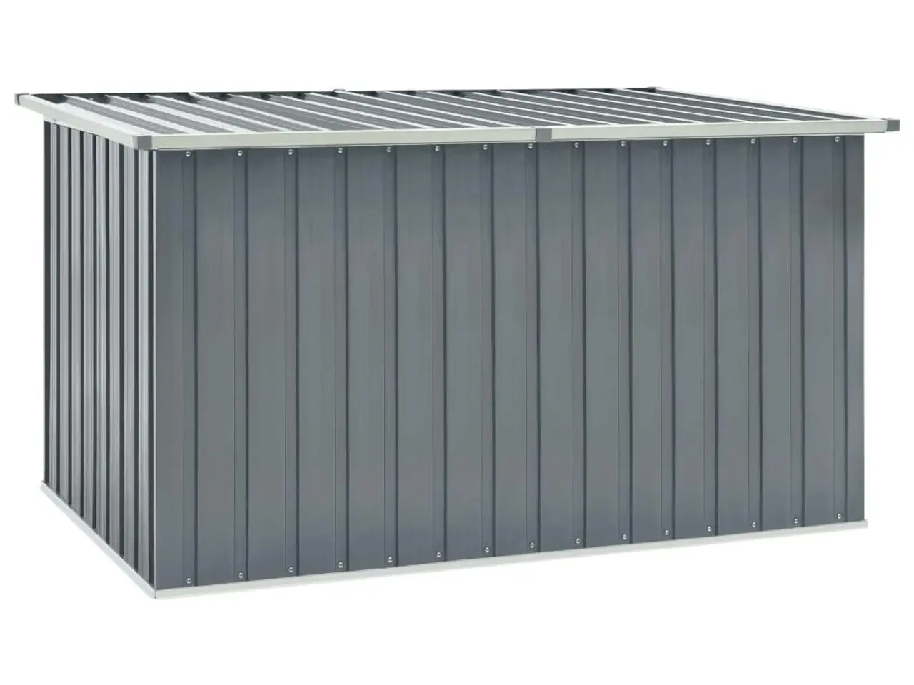 Billede 1 - Hyndeboks til haven 171×99×93 cm - grå, galvaniseret stål