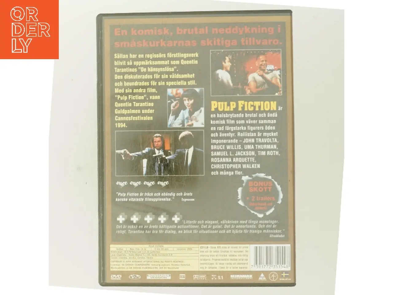 Billede 3 - Pulp Fiction med John Travolta (DVD)