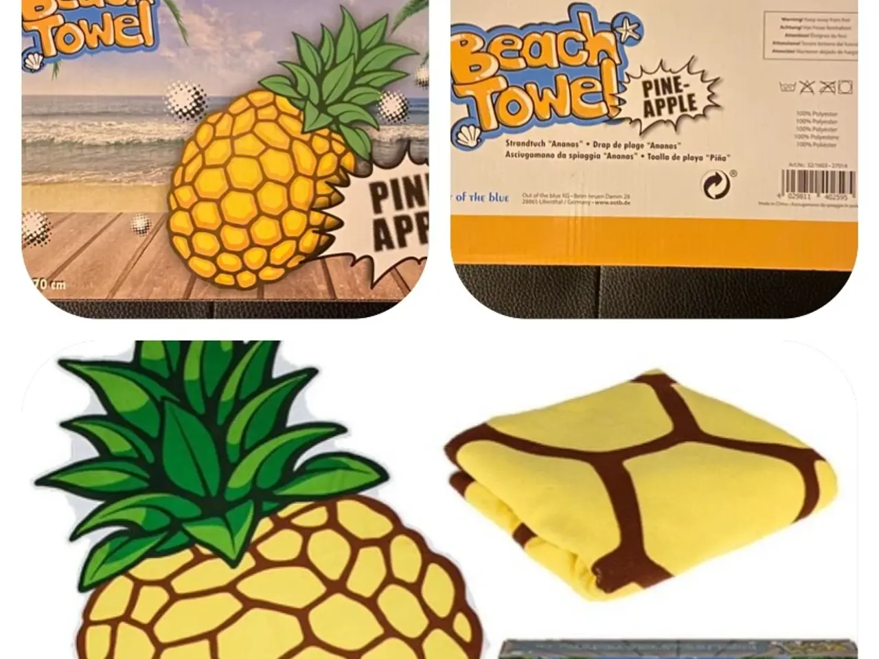 Billede 1 - Ananas badehåndklæde