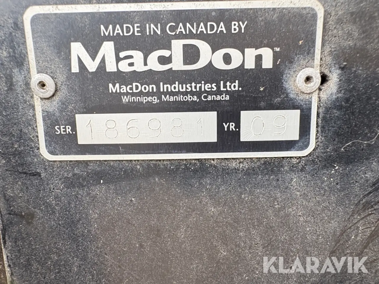 Billede 7 - Skærebord MacDon - Arbejdsbredde 1750 mm