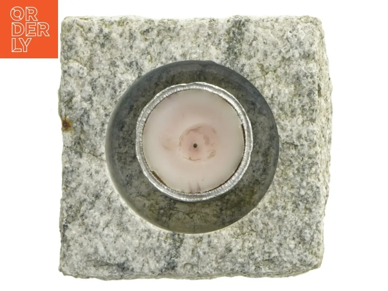 Billede 1 - Granit fyrfadsstage (str. 18x18 cm)