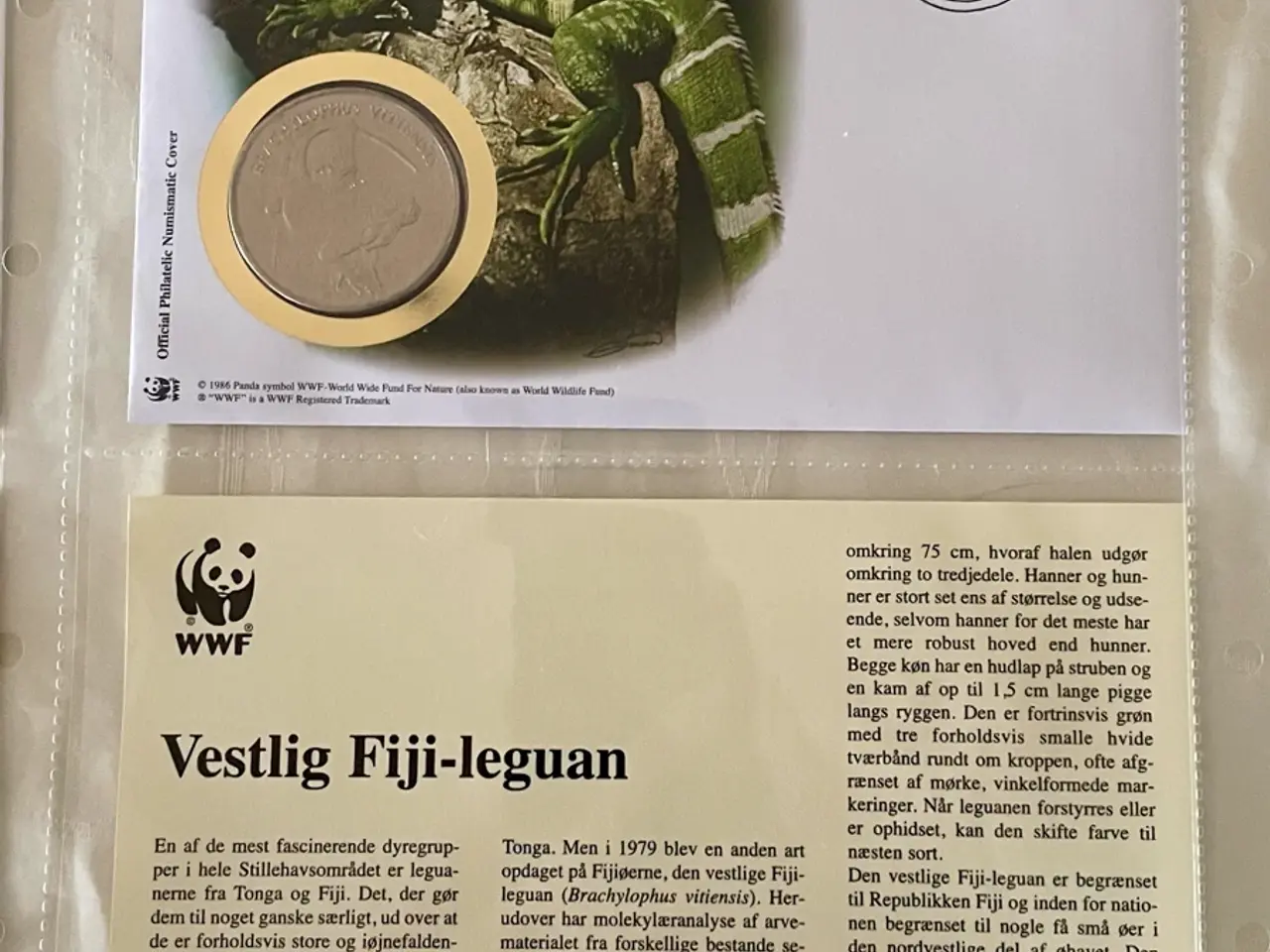 Billede 12 - 12 WWF møntbreve i samlemappe (sæt 2)