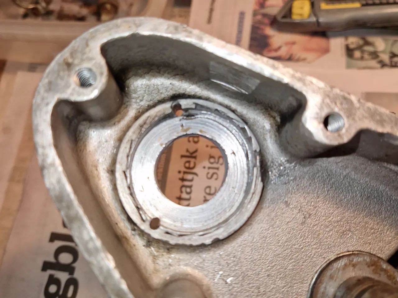 Billede 4 - BSA B33 eller B31 højre side af krumtaphus