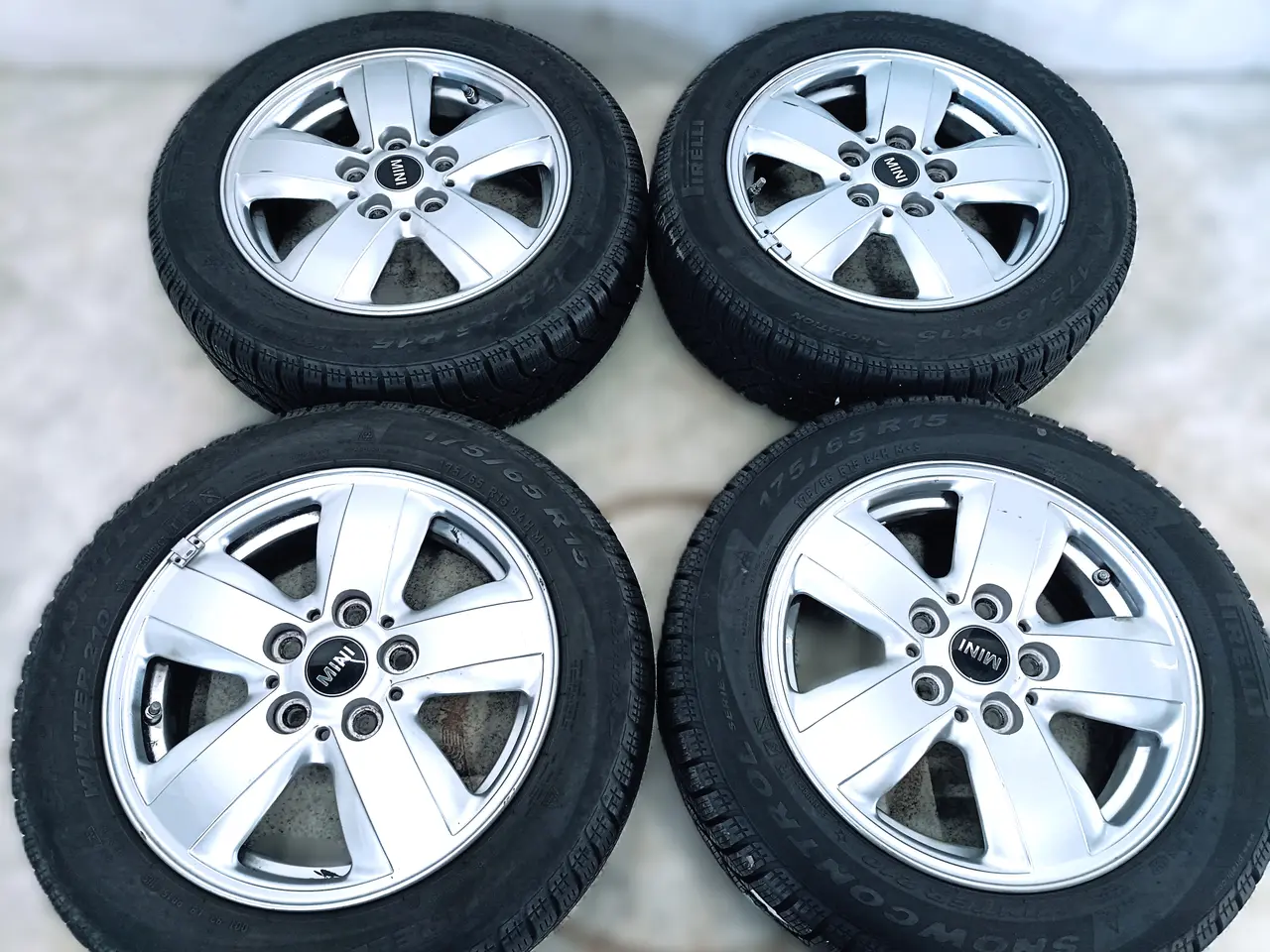 Billede 5 - 5x112 15" ET46 nav 66,6ø MINI vinter fælge TPMS