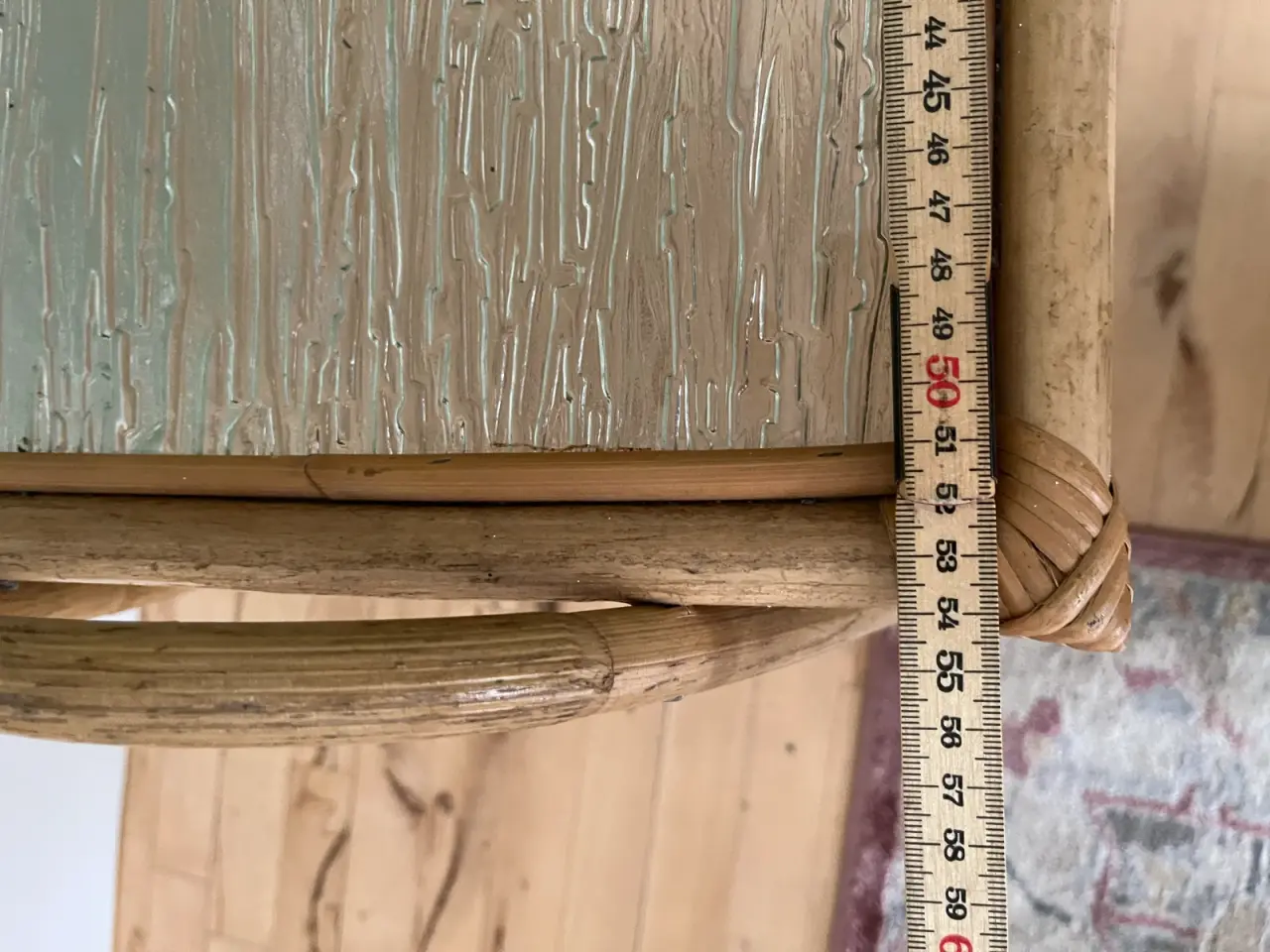 Billede 5 - Sidebord i bambus og glas