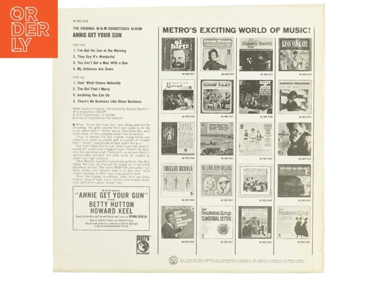 Billede 2 - Annie get your gun vinylplade
