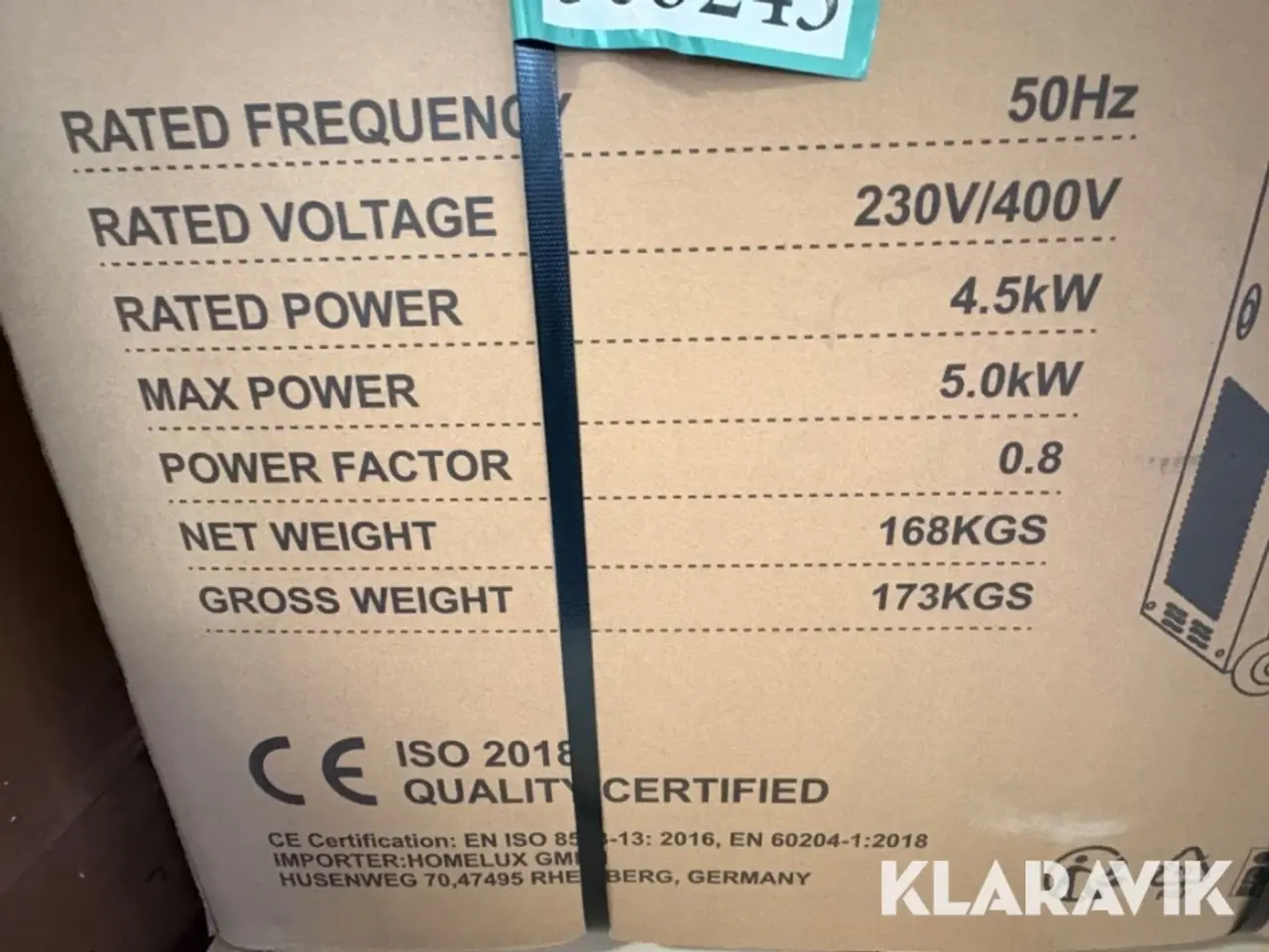 Billede 3 - Generator Walther Stahl WS13000