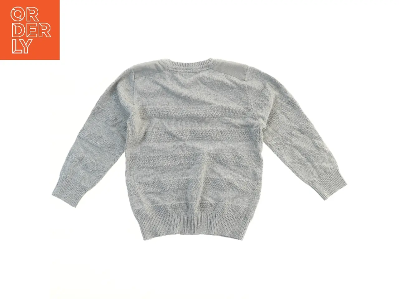 Billede 2 - Strikket sweater med grå striber fra George (str. 116)