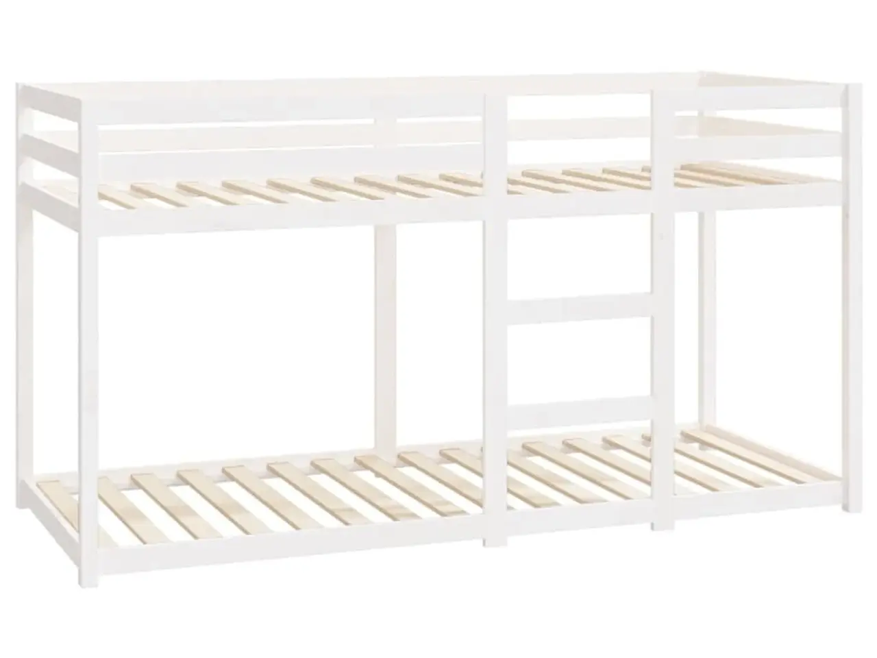 Billede 4 - Køjeseng 80×200 cm i massivt fyrretræ - hvid