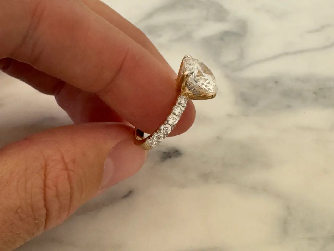 Billede 3 - Forlovelsesring 5.92 carat 18k guld