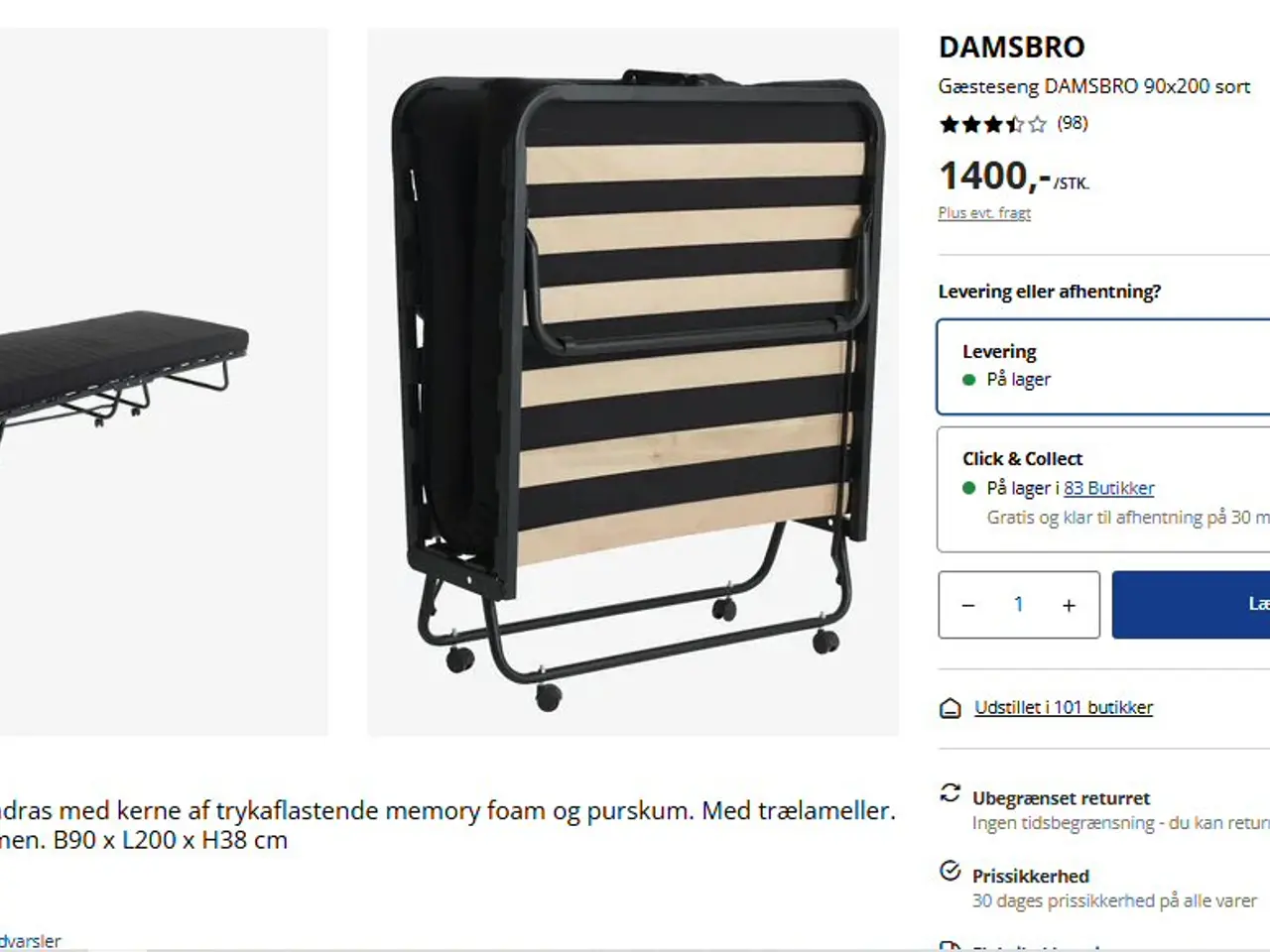 Billede 4 - Gæsteseng som ny
