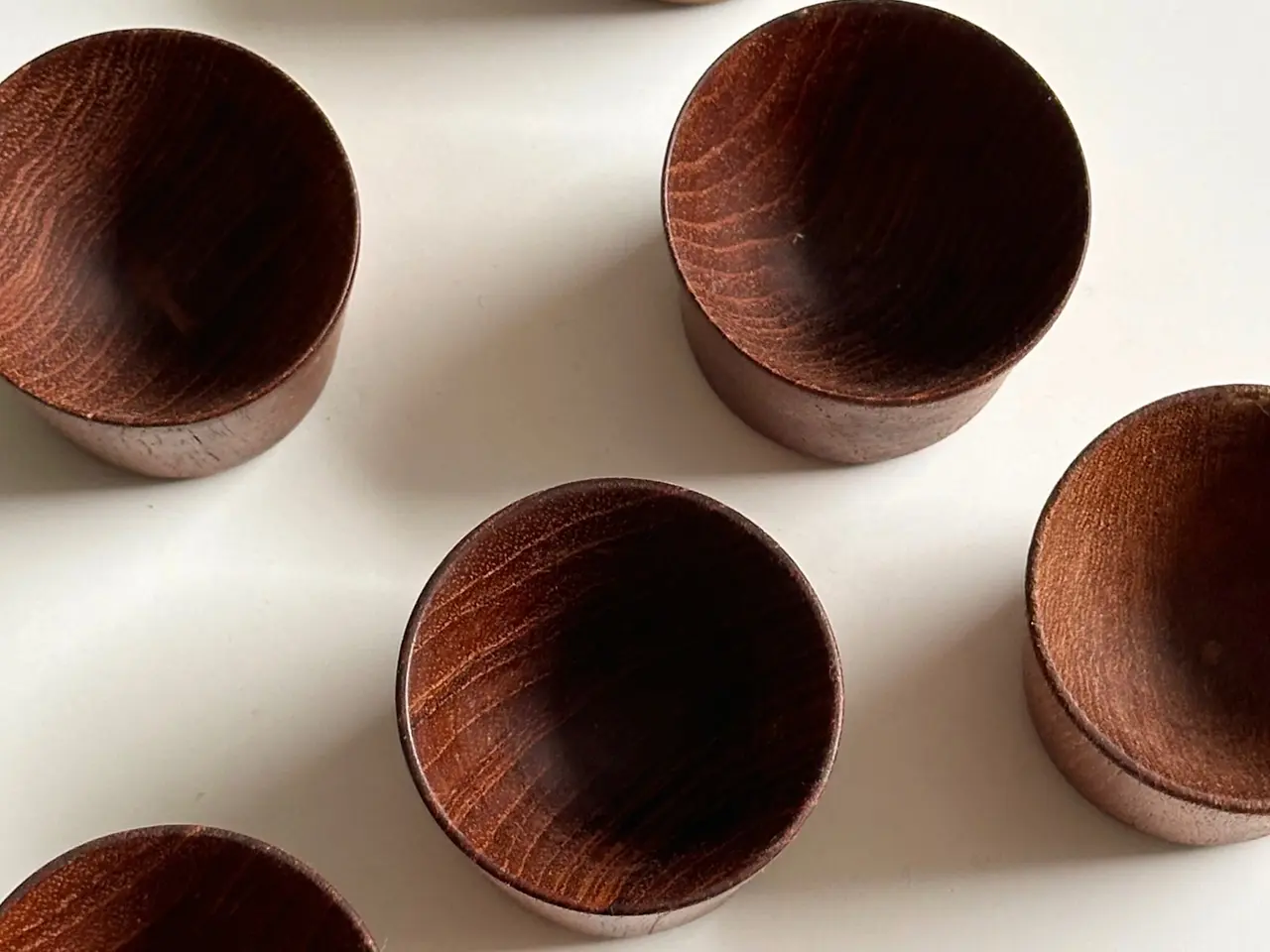 Billede 3 - Æggebægre, teak, 6 stk samlet