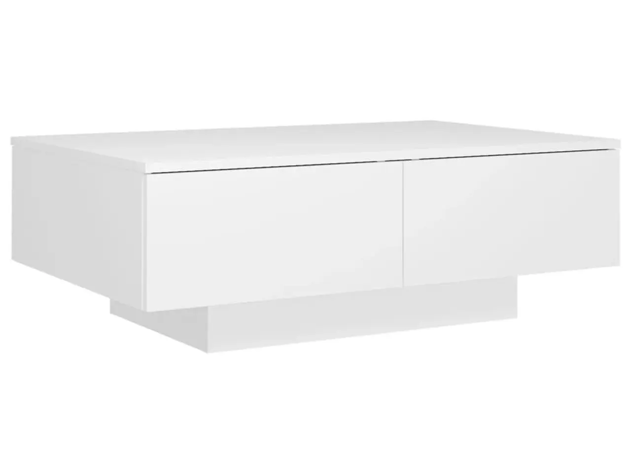 Billede 2 - Sofabord i hvidt konstrueret træ - 90 × 60 × 31 cm
