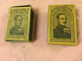 Tændstik æske Kong Christian x