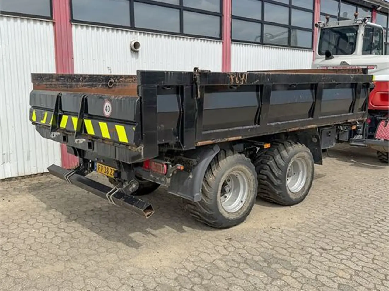 Billede 9 - ABC Köksal Hummel RM44100 - Tip trailer med hurtigskift / Tip trailer with quick coupler hydraulik