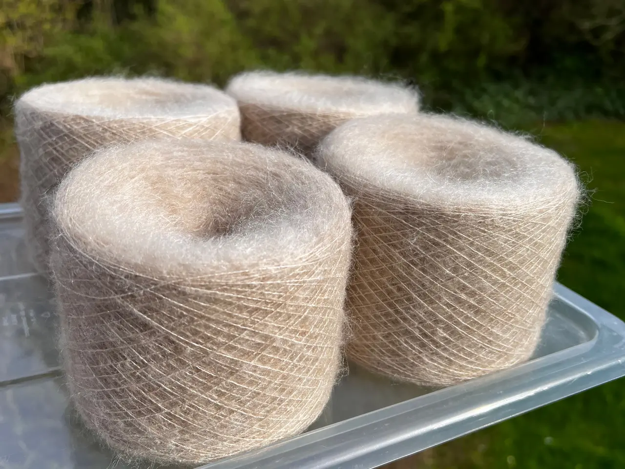 Billede 3 - Italiensk Kvalitetsgarn - Mohair/Silke 400 gram