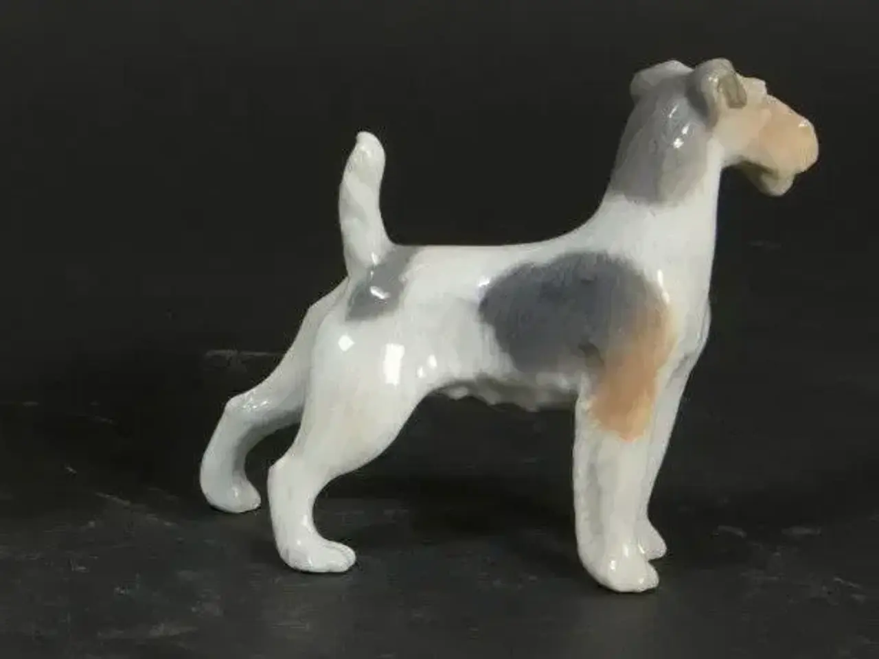Billede 3 - Ruhåret Terrier, Royal Copenhagen hundefigur 