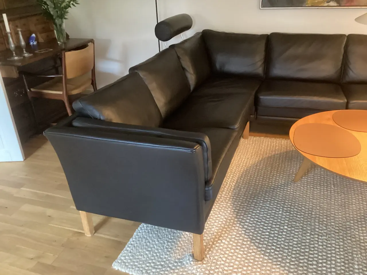 Billede 3 - Mogens Hansen læder hjørnesofa