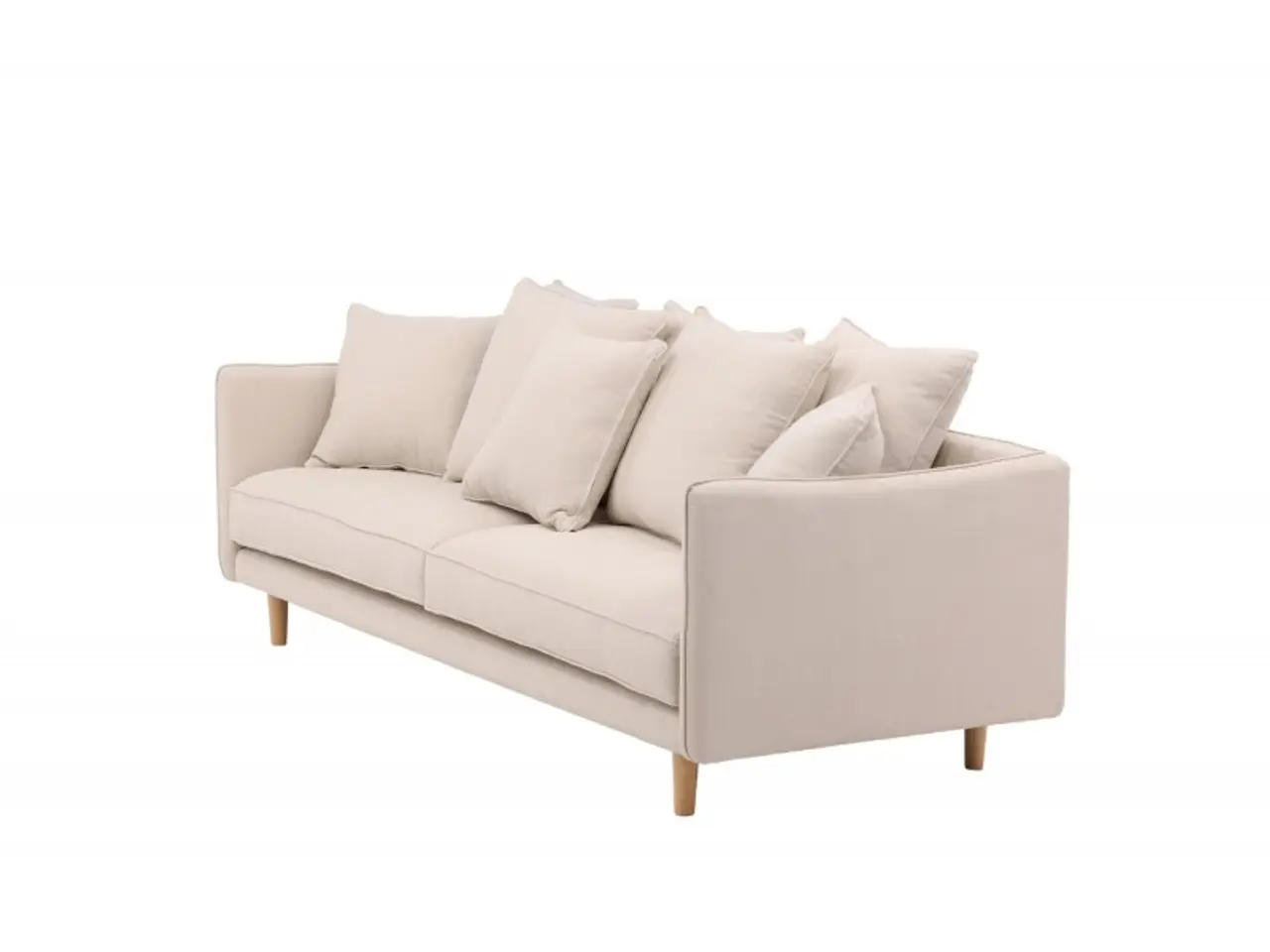 Billede 7 - Segelskaren 3 personers Sofa  - Beige Stof