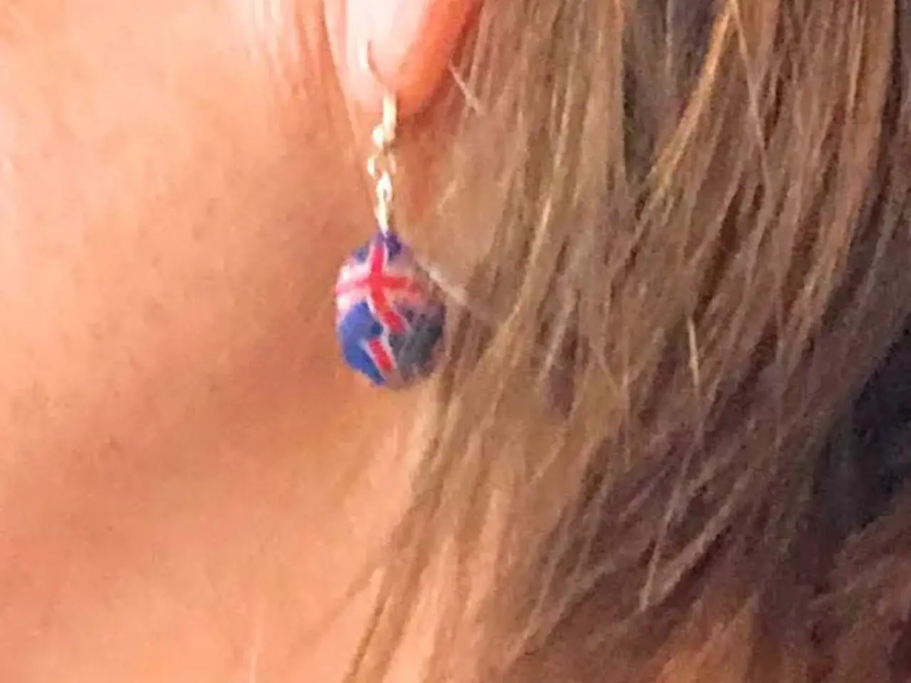 Billede 4 - ØRERINGE, ØRECLIPS, Union Jack - Engelsk