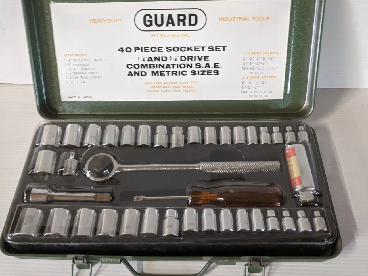 Billede 1 - Guard topnøglesæt 1/4" og 3/8"