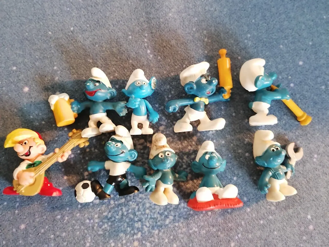 Billede 1 - 9 Smølfefigurer fra Schleich - Peyo Bully