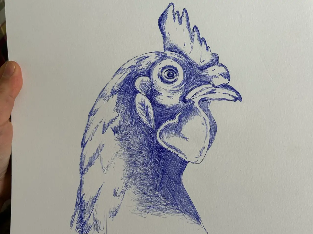 Billede 2 - Ballpoint art piece on A3