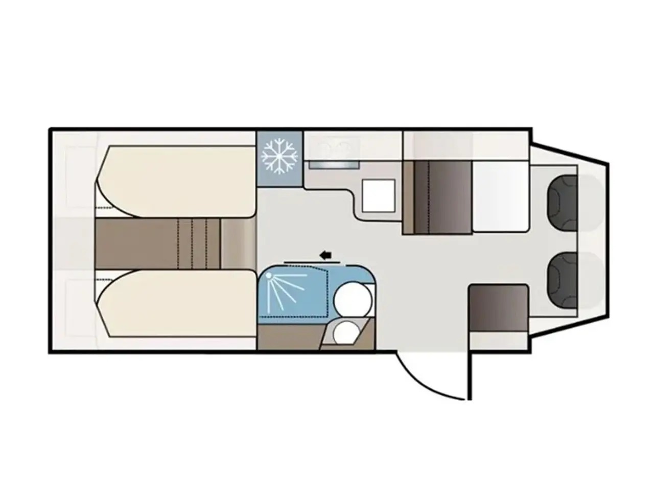 Billede 4 - 2026 - Kabe Novum 750 LGB Kabe Novum 750 LGB 2026 - hos Camping-Specialisten.dk