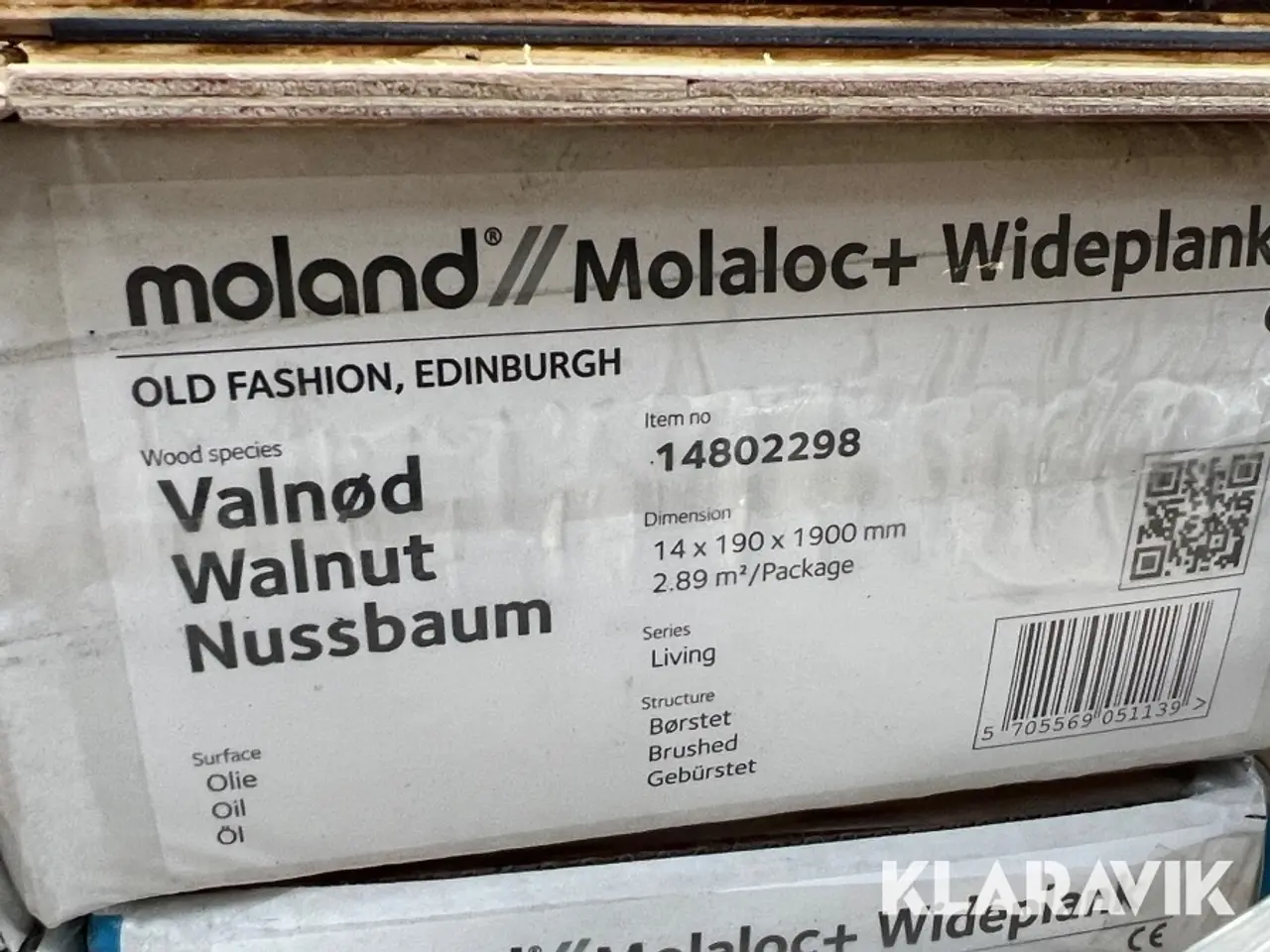 Billede 11 - Trægulv Moland Molaloc valnød - 14 mm - 115,6 m2