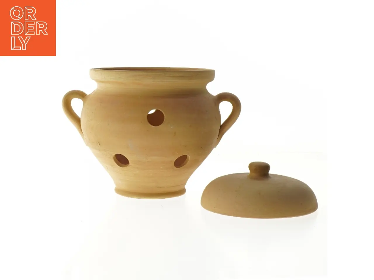 Billede 2 - Terracotta krukke med låg (str. 13 cm)