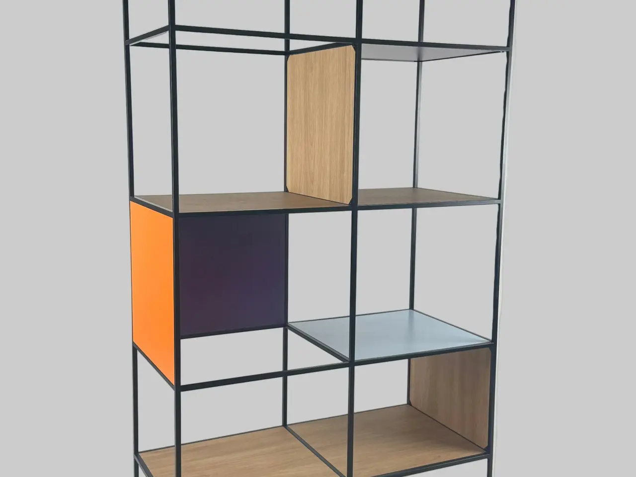 Billede 1 - Metalreol – Multifarvet 119x55x202 cm