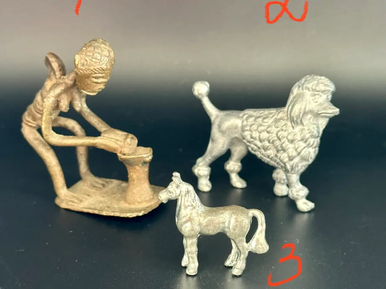Billede 1 - Antikke/ vintage miniature figurer 