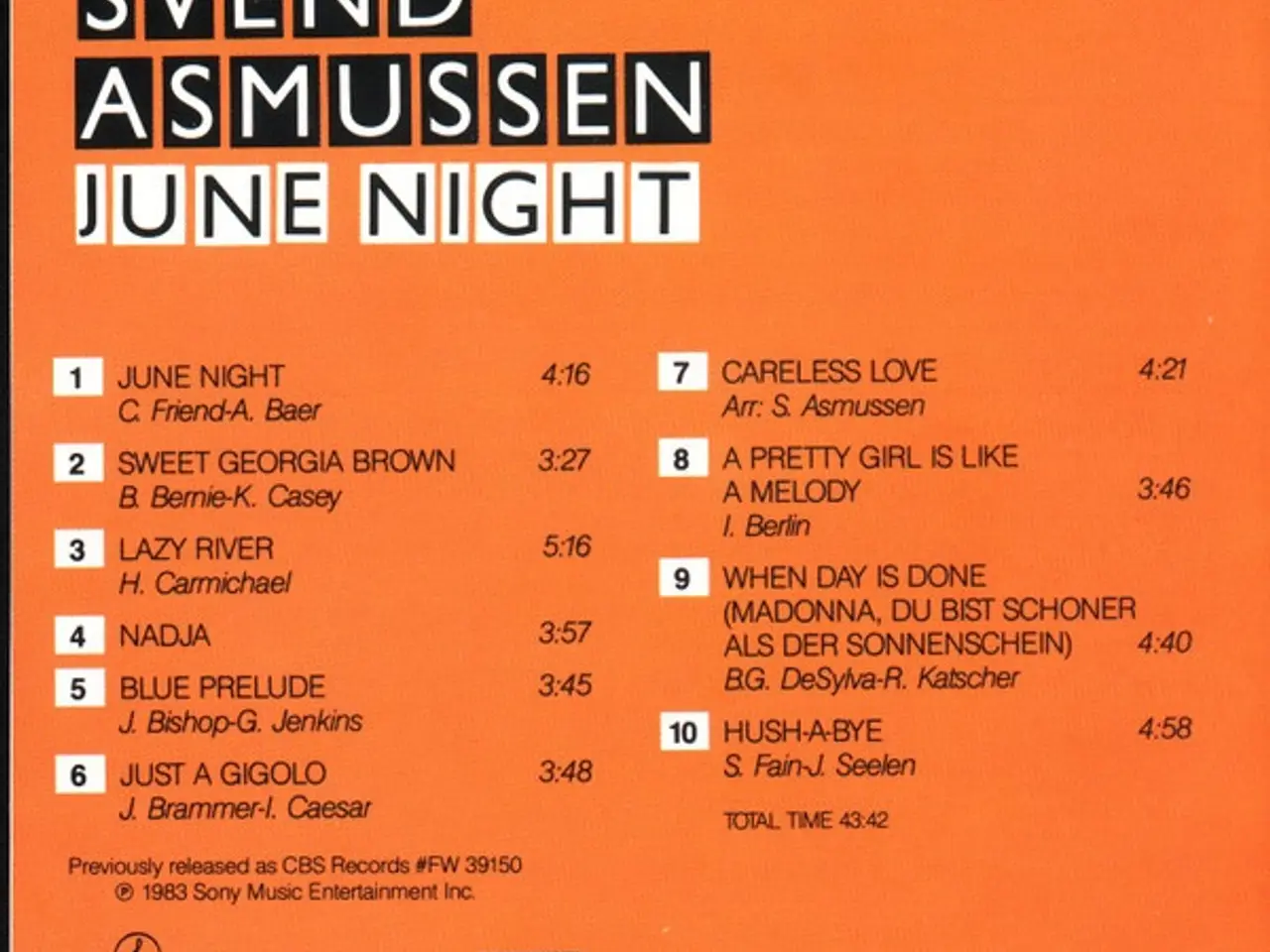Billede 9 - Svend Asmussen – June Night – CD