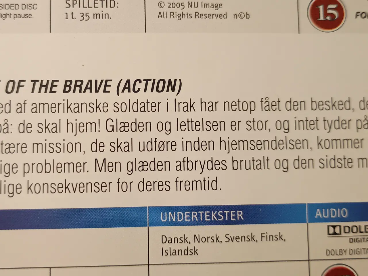 Billede 5 - Tre film til ens pris.