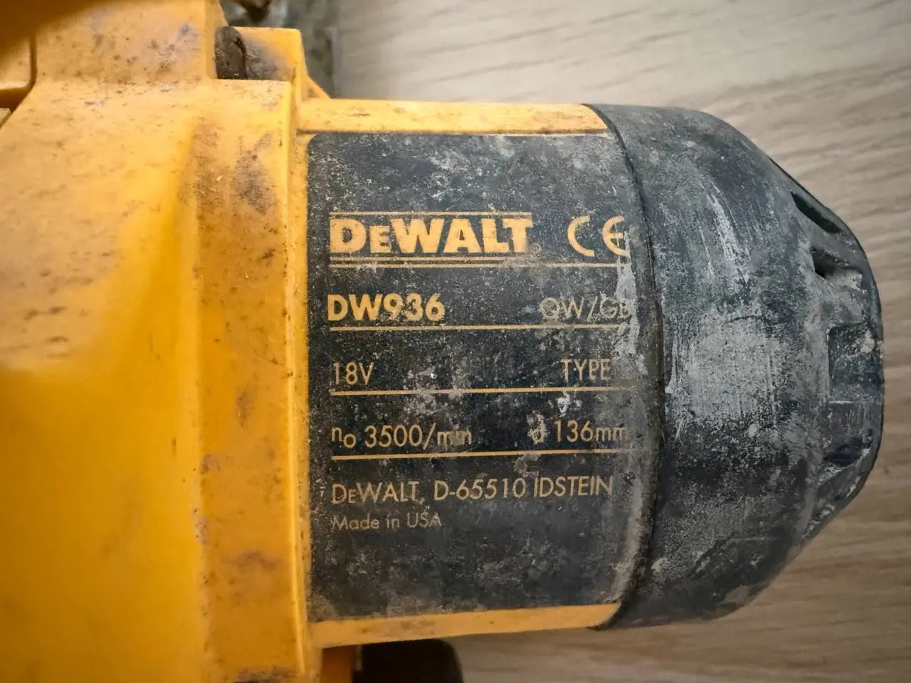 Billede 5 - DEWALT Rundsav DW936 med klinge - Uden batteri
