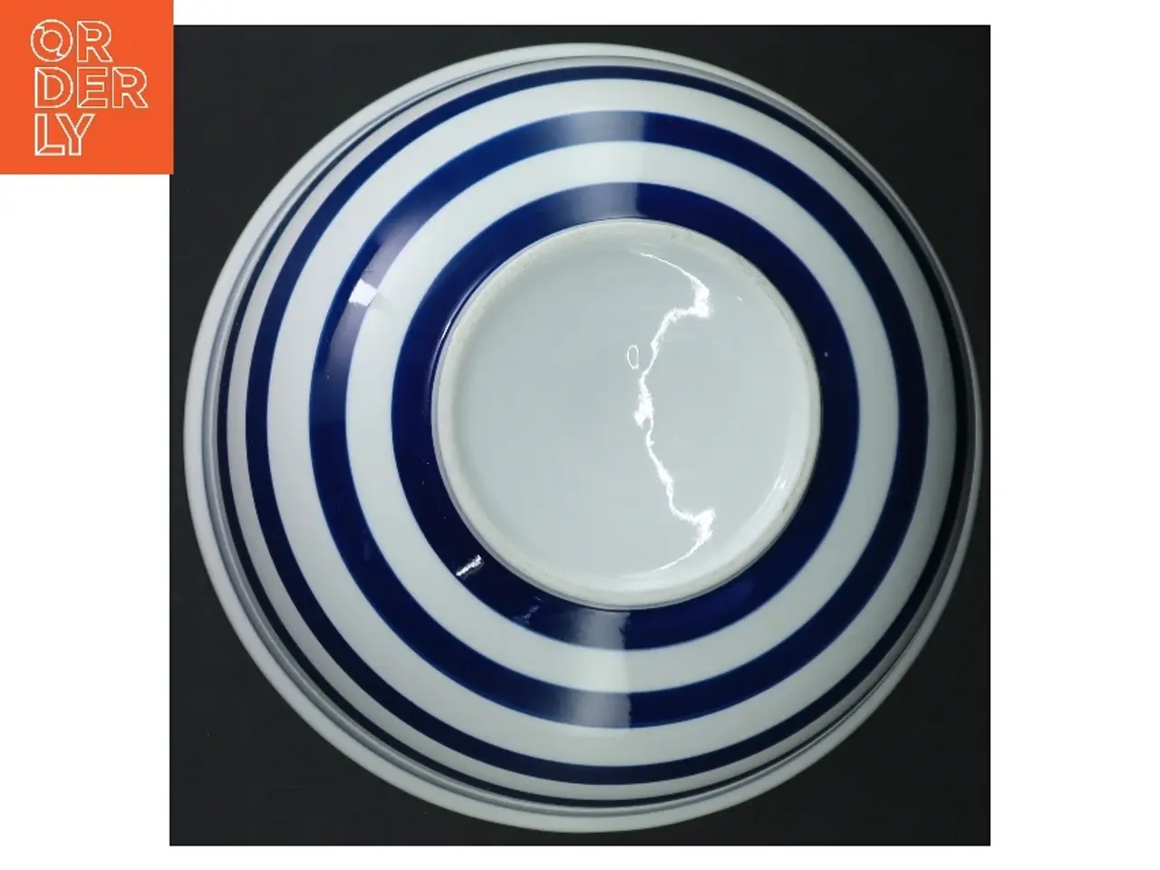 Billede 4 - Stribet porcelænsskål (str. Ø 23 cm)