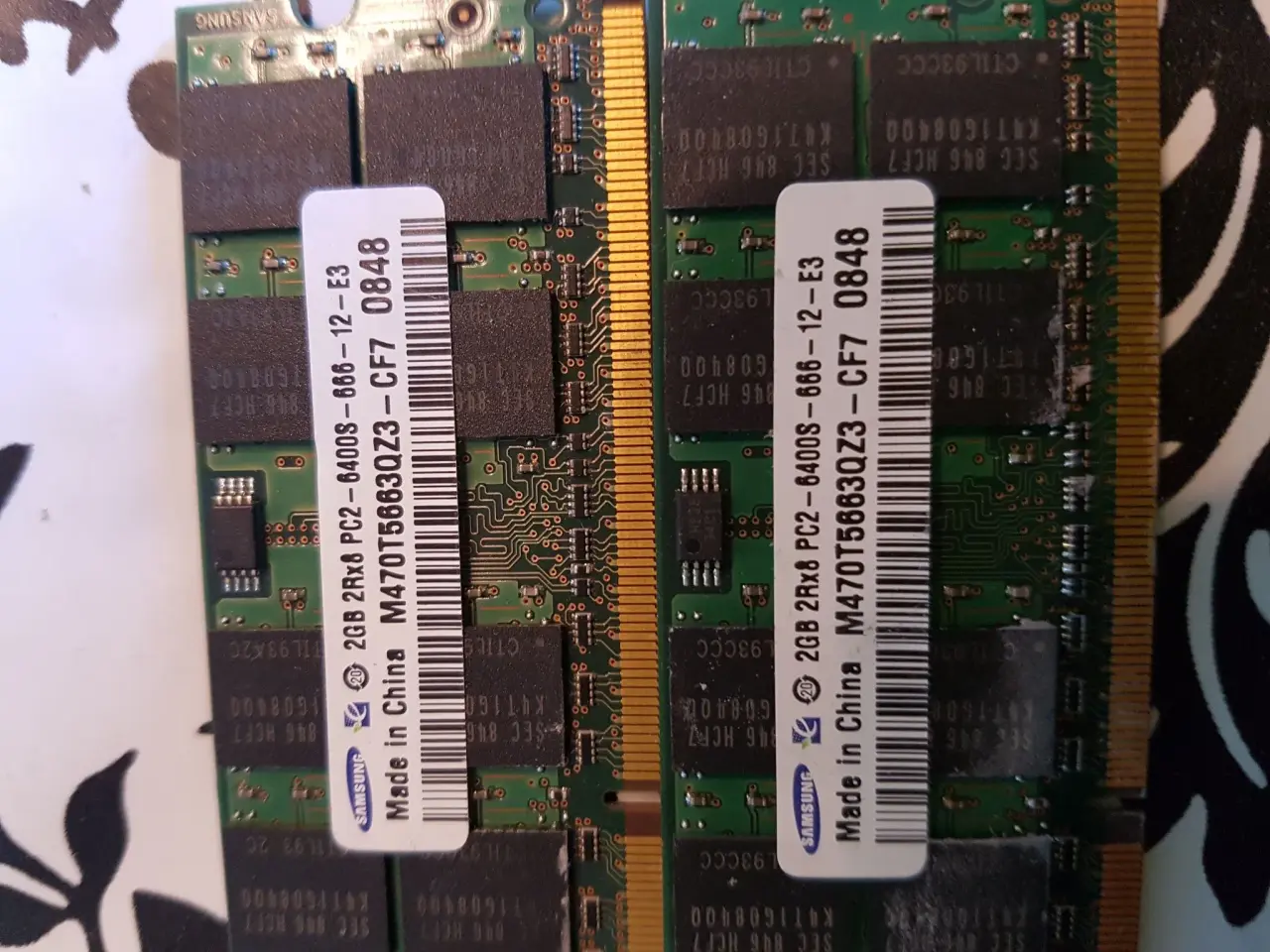 Billede 1 - 2x2 GB pc2-6400u-666mhz