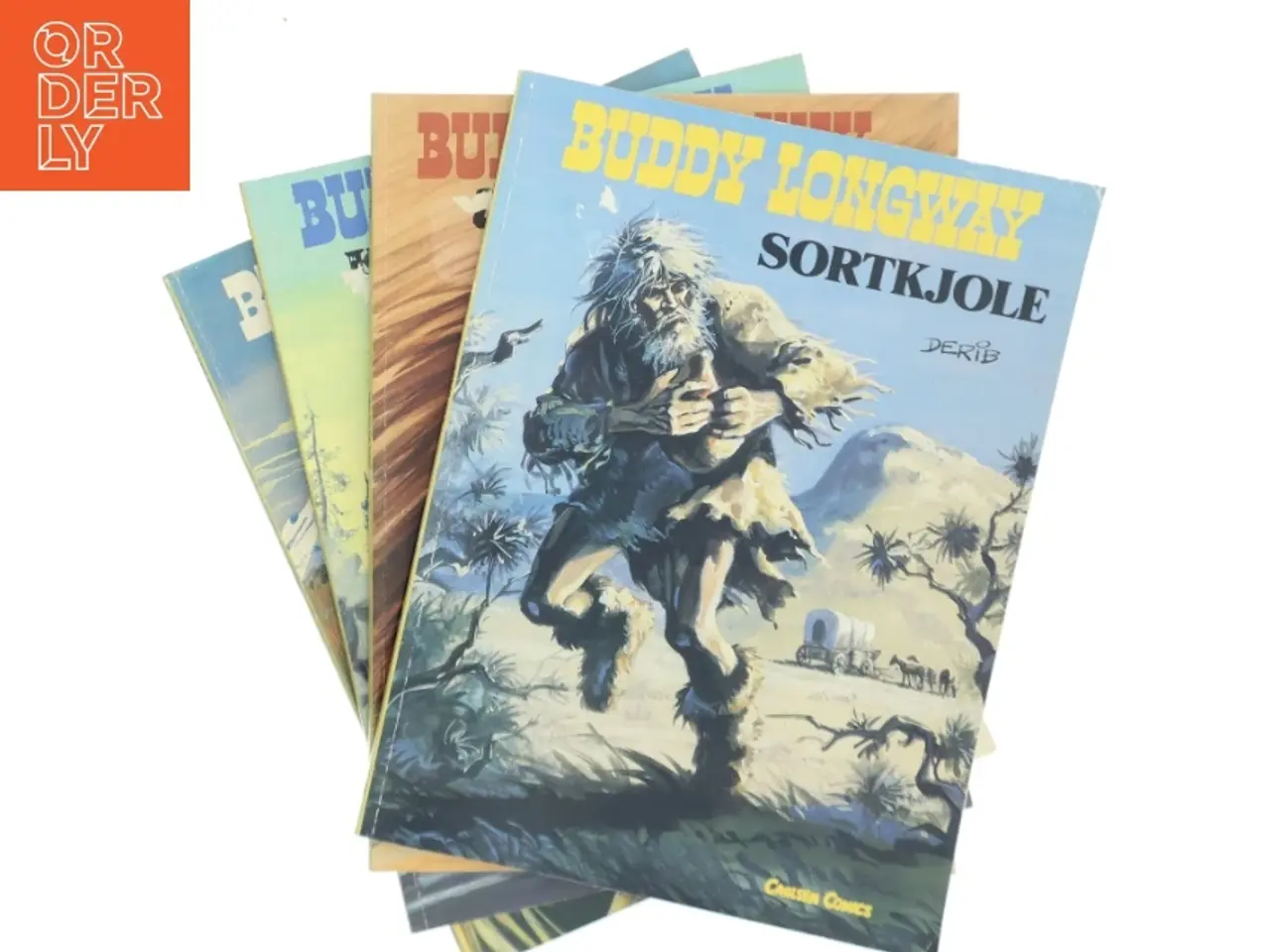 Billede 1 - 4 stk tegneserier bl.a. Buddy Longway: Sortkjole af Derib (Bog)