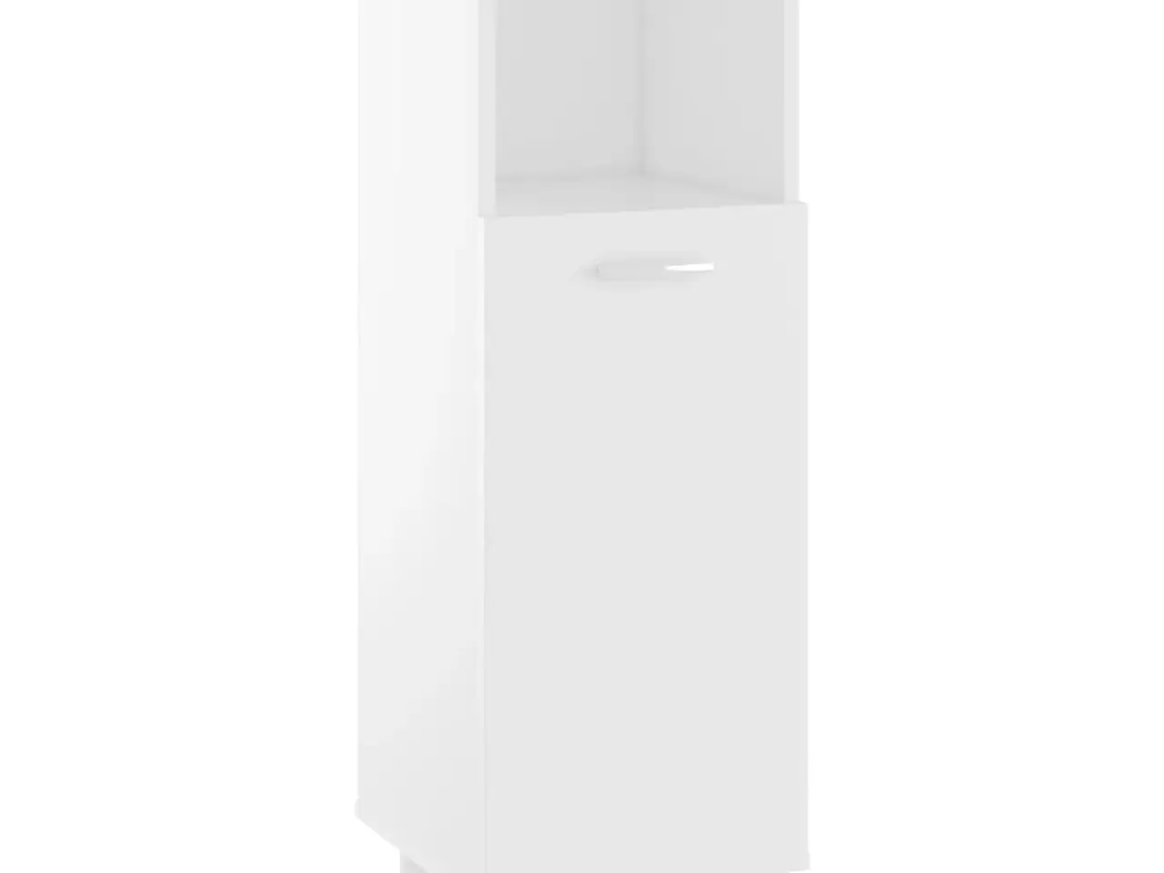 Billede 2 - Badeværelsesskab 30×30×95 cm - konstrueret træ, hvid