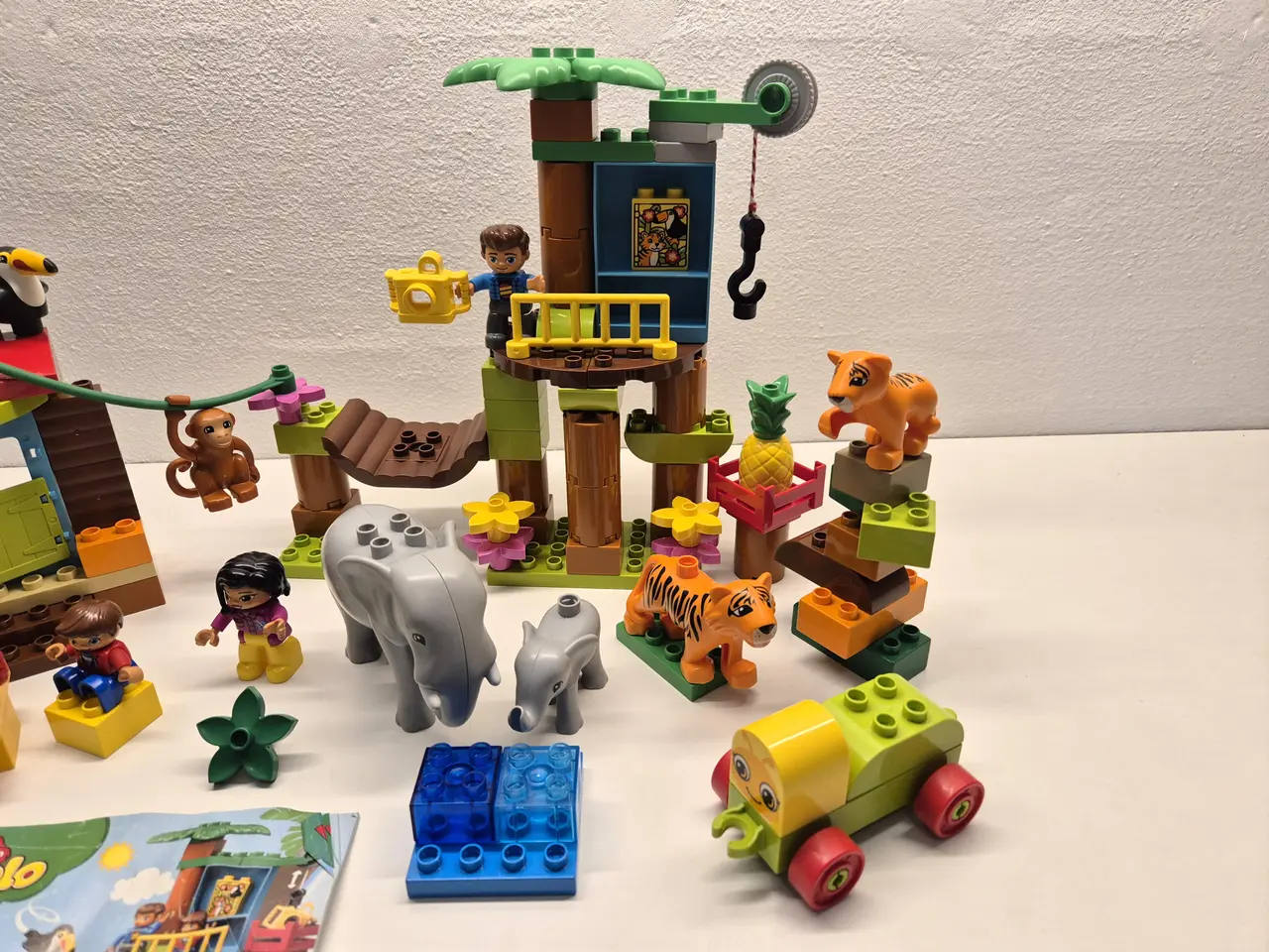 Billede 2 - Duplo Traktor og Dyr NR10950 med Byggevejledning s