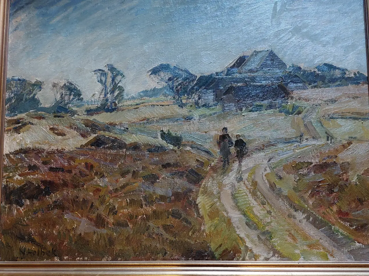 Billede 2 - NIELS HOLBAK - ( 1884 - 1954 ) - oliemaleri