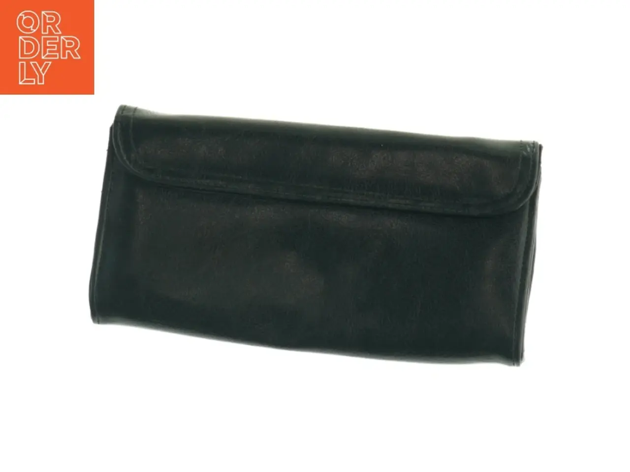 Billede 3 - Sort læderpung (str. 21 x 8 cm)