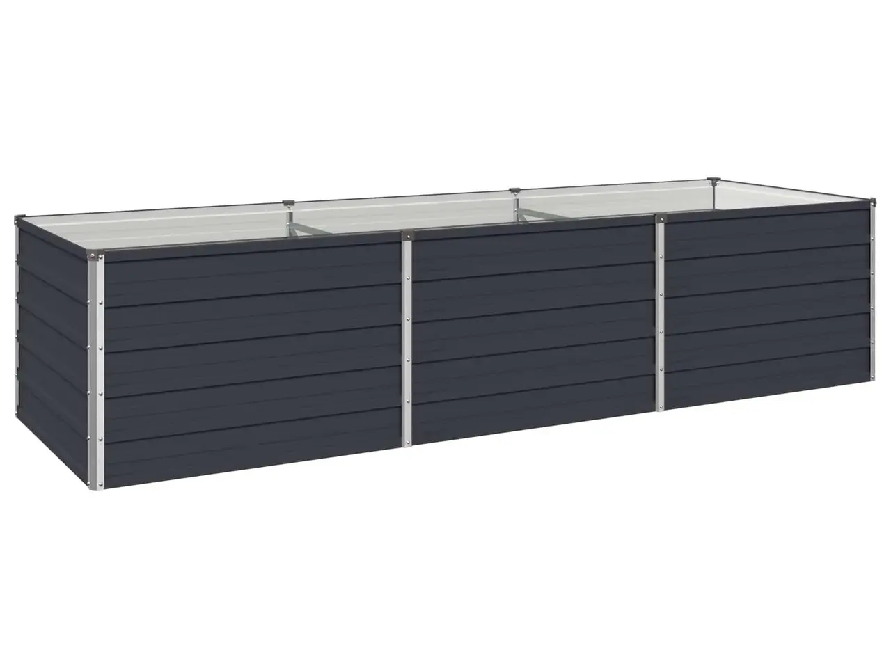 Billede 2 - Hævet havebed antracit 240 x 80 x 55 cm i koldvalset stål
