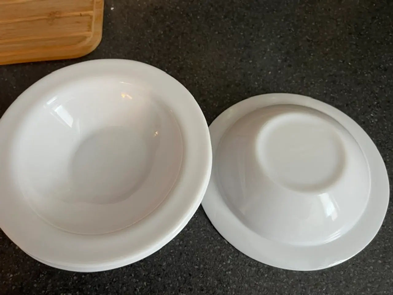 Billede 2 - 3 Arcopal hvide dybe tallerkener/ymerskåle–D 16 cm
