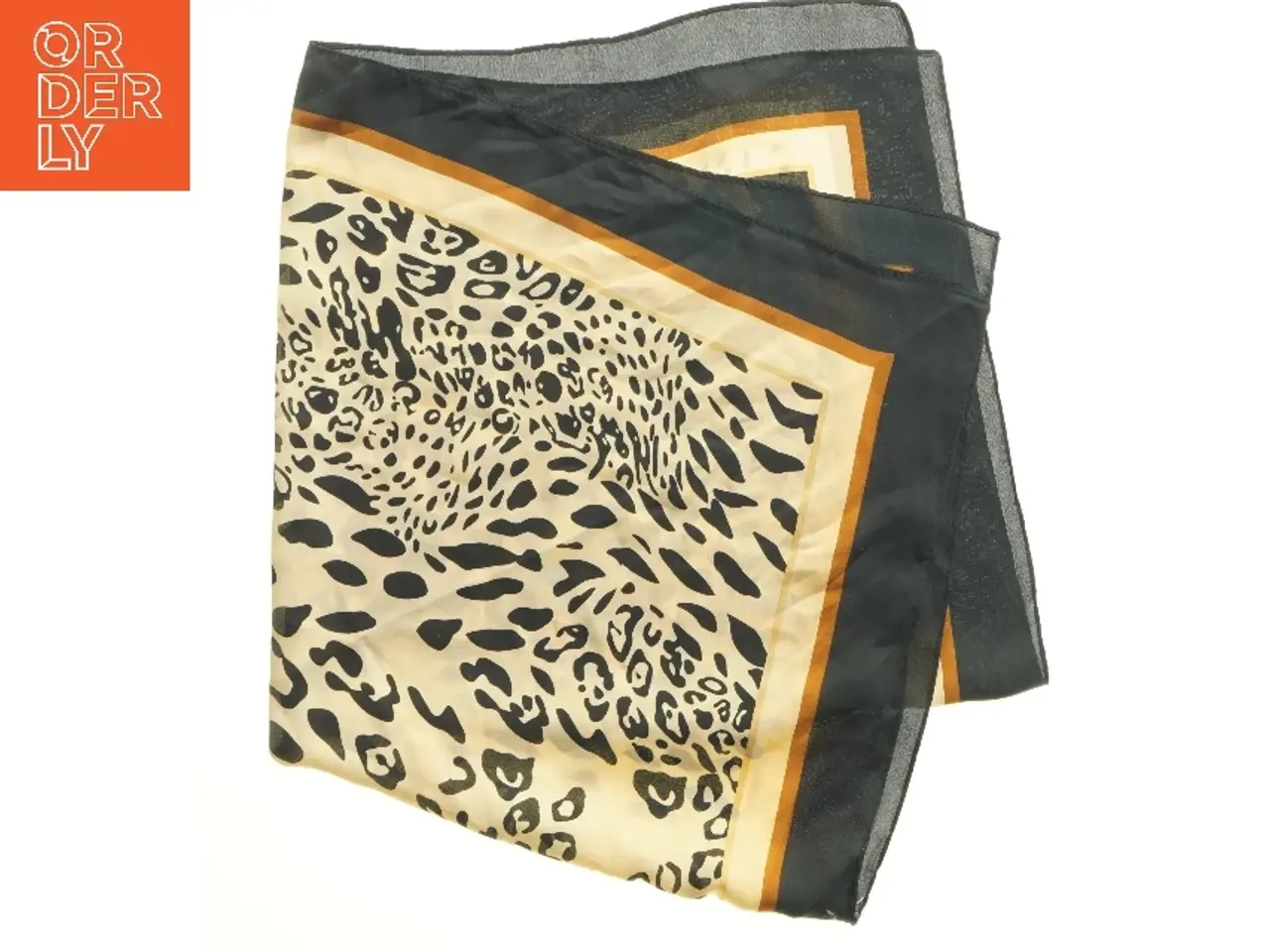 Billede 1 - Leopard mønstret tørklæde (str. 69x70 cm)