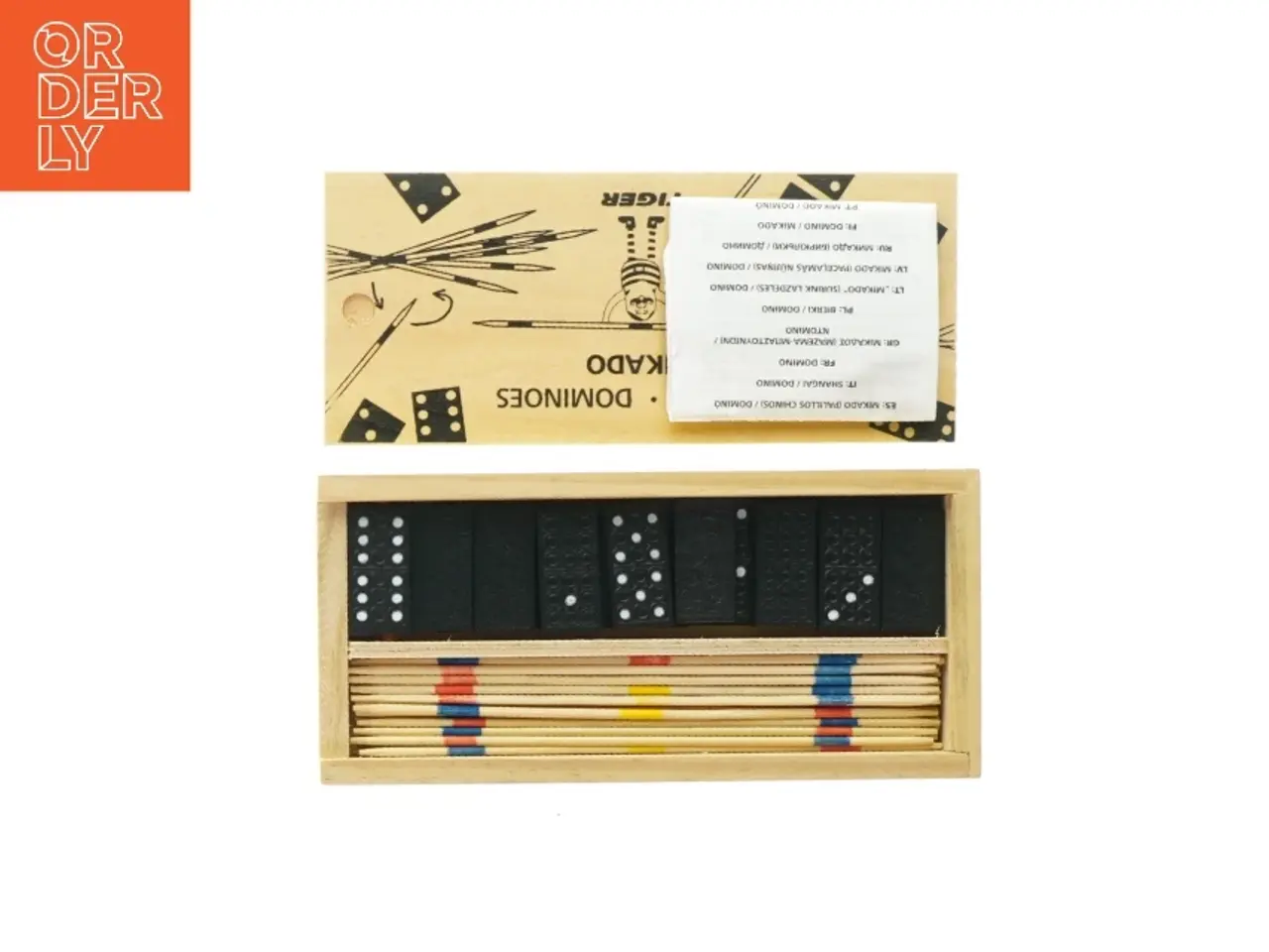 Billede 1 - Domino + Mikado spil fra Tiger (str. 21 x 10 x 3 cm)