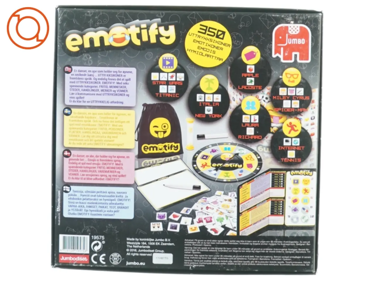 Billede 2 - Emotify spil fra Jumbo (str. 27 cm)
