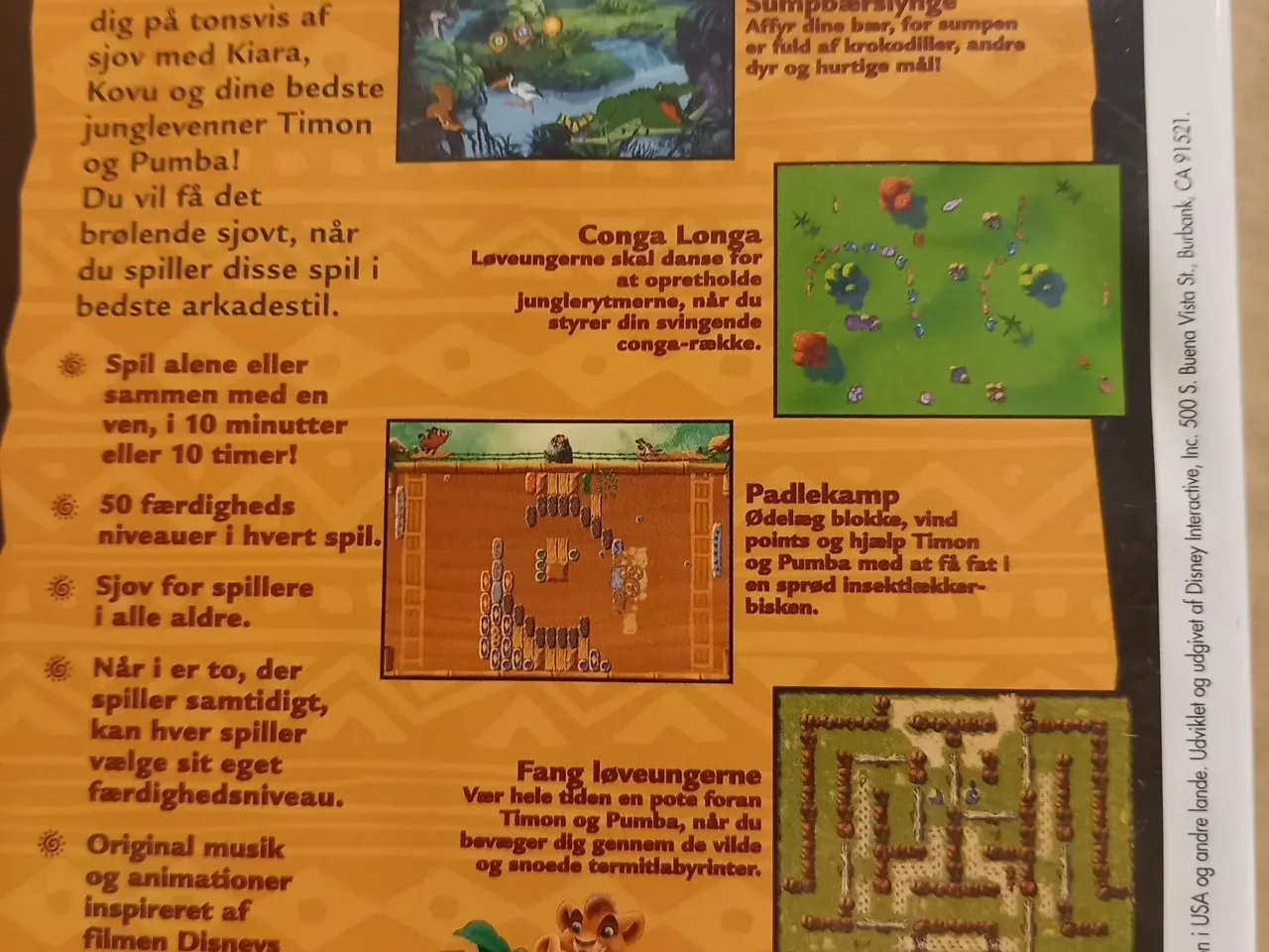 Billede 3 - PC spil - Løvernes Konge II Simba´s Stolthed
