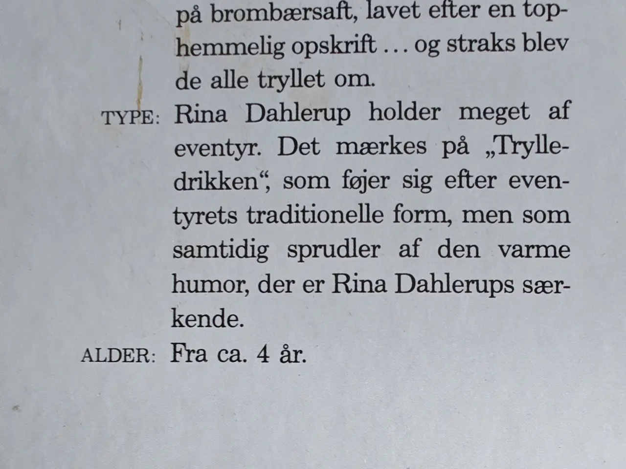 Billede 2 - Trylledrikken BOG af Rina Dahlerup Halloween Heks